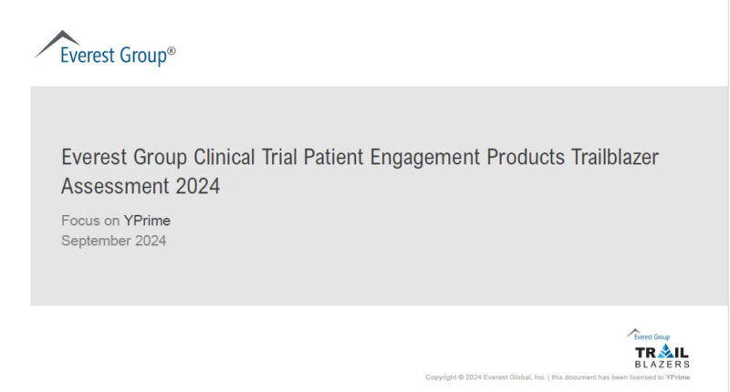 Everest Group Clinical Trial Patient Engagement Products Trailblazer Assessment 2024